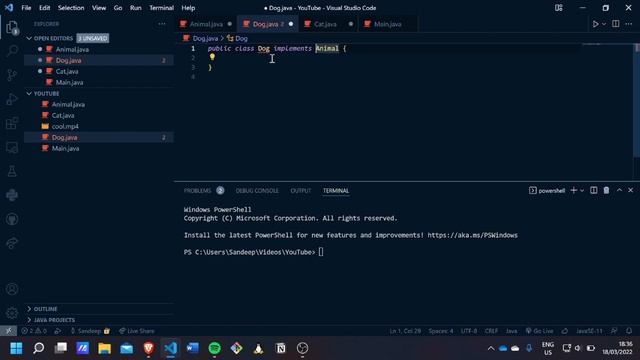 Interface In Java | Java Tutorial For Beginners In Visual Studio Code