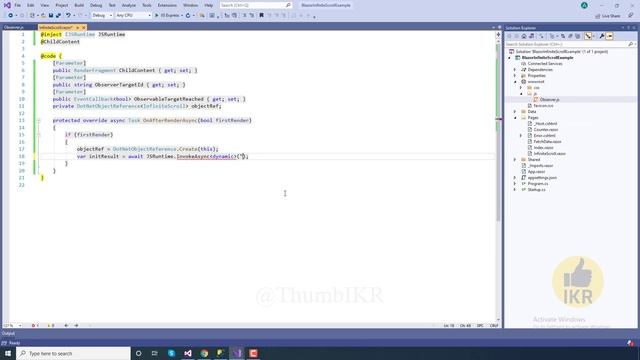 Blazor : Infinite Scrolling Component || Component Virtualization