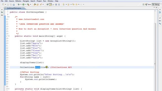 TAMIL HOW TO SORT AN ARRAYLIST IN JAVA DEMO смотреть онлайн
