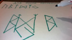 Руническая вязь для роста растений