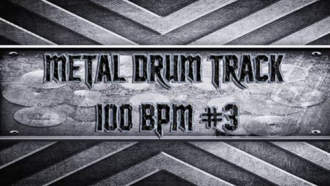 Groovy Metal Drum Track 100 BPM