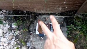 Деревянная беседка своими руками. Закладные под столбы.