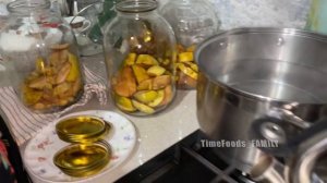Компот из айвы | Как закрутить компот ? | TimeFoods_FAMILY