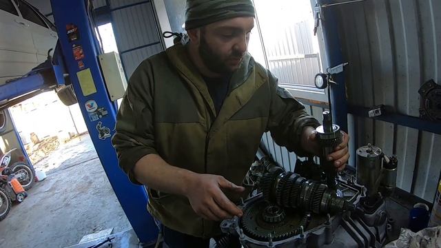 Установка облегченного маховика , замена шестерни 2 передачи