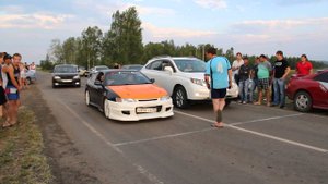 Toyota Levin 4a-ge 5 MT VS Lexus (Дружеский заезд)