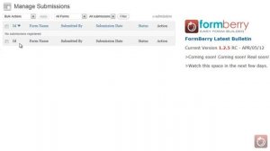 FormBerry Easy Form Builder For WordPress - How To Manage Form Submissions