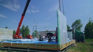 Снимали ролик про модульные дома