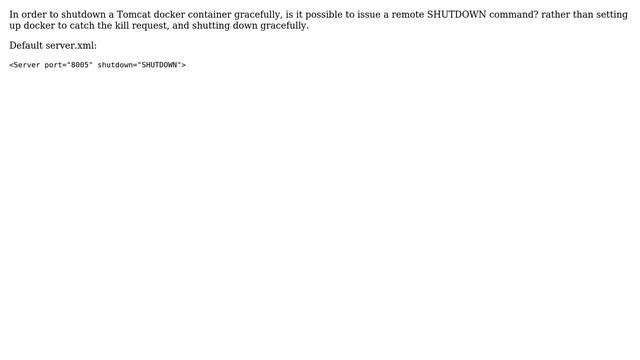 DevOps & SysAdmins: Tomcat in docker remote shutdown смотреть онлайн