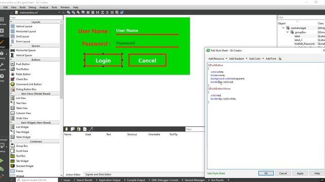 Qt Login Screen | Design Login Screen Using Qt Stylesheet | QSS | Qt C++ | Qt Creator | Qt Tutorial смотреть онлайн