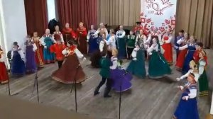 Свято Рождество", Как на талую на землю", пляска "Заметелица". Образцовый коллектив "Воробейка".