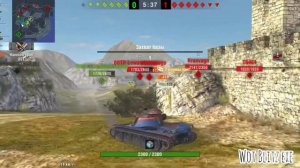 👑Wot Blitz EXE | Топовый бой на В-С 25 t & T95Е6 Пиранья (Колобанов 6 к урона ) | Вот блиц