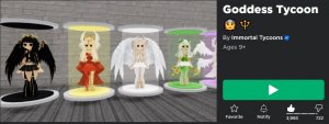 Goddess Tycoon|Roblox game