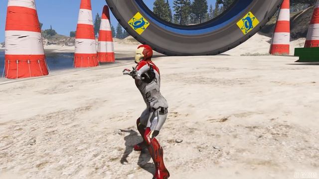 HOMEM ARANHA BATMAN E HOMEM DE FERRO COM ÔNIBUS! DESAFIO ÉPICO DE ÔNIBUS & SUPER HERÓIS - IR GAMES
