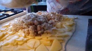 8. Рыбный пирог.Что приготовить.Обзор приготовления рыбного пирога. Начинка пирога-минтай с луком.