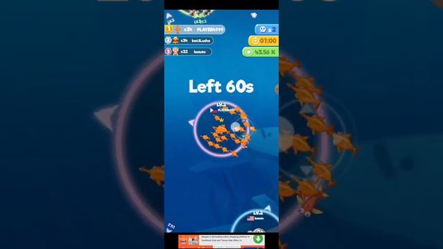 Novice Gaming || Fish Go.io New Addictive Android Game. смотреть онлайн