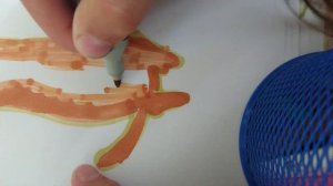 Как нарисовать котика на веточке с Милой Мордочкой