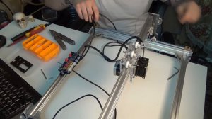 Как сделать лазерный гравер 2500мВт. DIY violet laser engraver  из набора.