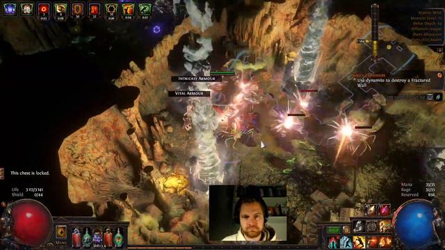 Path of Exile Affliction League Beginner Playthrough with Boneshatter. Part 47 смотреть онлайн