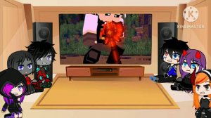 Rainimator friends react to "In The Darkness" Minecraft Music Video