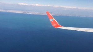 Approach and Landing on (AYT) Antalya Airport, Turkey