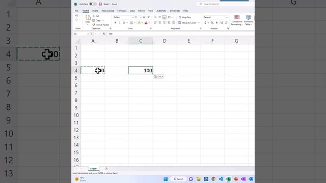 Excel Shortcuts - Paste Values #short #excel #shortcut #Paste #exceltips