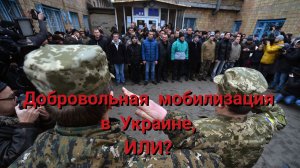 Добровольная ли мобилизация в Украине?