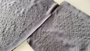 Платье из твида в бесклеевой технике