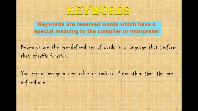PYTHON for beginners#PYTHON#TUTORIAL#tokens in PYTHON#TYPES of TOKENS in PYTHON#keywords