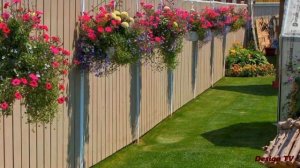 Идеи дизайна клумбы вдоль забора.Flowerbed design ideas along the fence