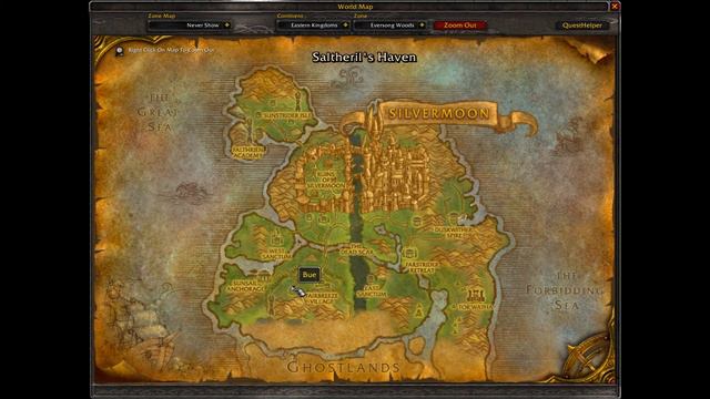 Eversong Woods - Enchanting Trainer Location, WoW TBC смотреть онлайн