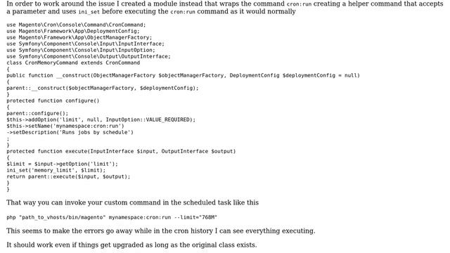 Magento: setup-cron.ERROR: real memory limit 756M but 512M in log (3 Solutions!!) смотреть онлайн