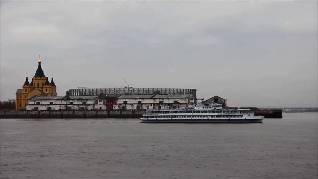 Теплоход Бородино в Н Новгороде 28 04 2017г смотреть онлайн