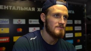 Иван Телегин после победы над минским «Динамо»