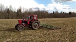 Самодельная навесная борона, (весеннее боронование).