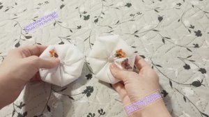 Простые бантики с сублимацией на ленте и фетре