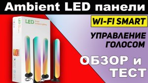 Светодиодная подсветка Tuya Smart WiFi LED панели c музыкальным режимом для умного дома.mp4