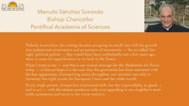 "Европа медитирует за мир" с Шри Шри, полное видео 1ч.13 мин. (05.08.2016) смотреть онлайн