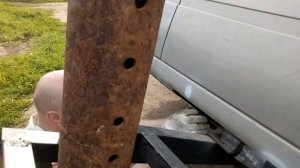 Ремонт  порога "Калина".