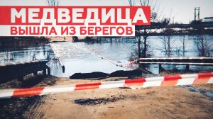 Река Медведица вышла из берегов в Саратовской области