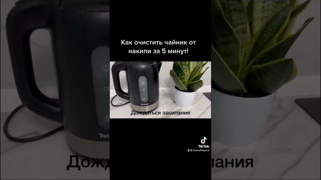 Как очистить чайник от накипи за 5 минут! #лайфхакидлякухни #лайфхакидлядома