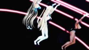 [ブルーアカ MMD]バニートキ,アスナ,カリン - Bass Knight