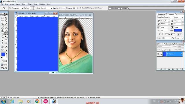 how to make passport size photo in Photoshop 70 (Nepali language)