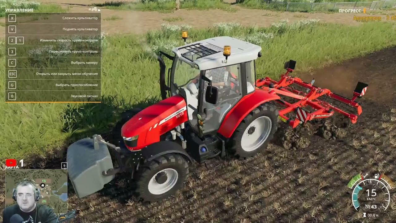 Farming Simulator 19 монитор тв фермер