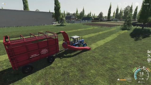 ДТ-175С "Волгарь". Культивация. Кормим коров | Варваровка #16 | Farming Simulator 19 смотреть онлайн