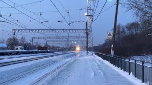 ” Зимняя птичка в сумерках!" Ласточка сдвоенная сообщением Москва(Курский вокзал)-Курск.