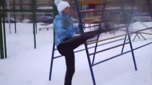 Утренняя разминка на улице зимой Фитнес в домашних тапочках со Светланой Кашириной