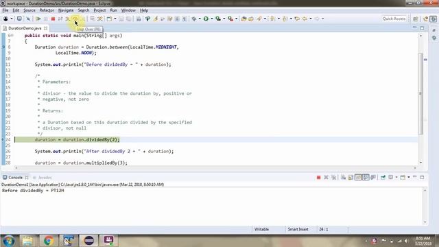 How to use dividedBy and multipliedBy methods of Duration class? | Java 8 Date and Time