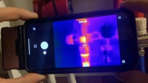 Проверка подачи и обратку тёплого пола тепловизором!