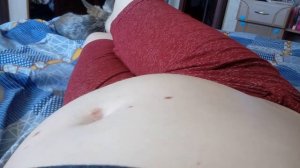 Шевеление плода 23 недели. Fetal movement 23 weeks.