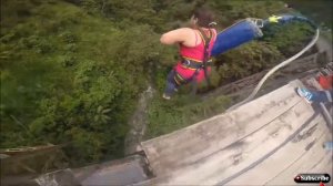 Банджи-джампинг  : экстремальный  страх высоты /  bungee jumping death double